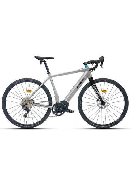 Gravel Ge 5.0 Elektrikli Bisiklet 580H Hd 28 Jant 11 Vites Mat Gümüş Siyah Mavi
