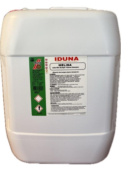 Melisa Gliserinli Elle Bulaşık Yıkama Deterjanı 20L
