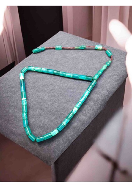 Full Kesme Model Ateş'i Kehribar Tesbih (Bilek Boy)