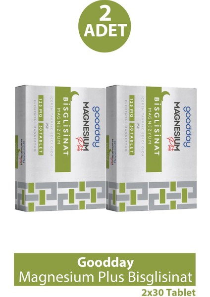 Magnesium Plus Bisglisinat 30 Tablet 2 Adet