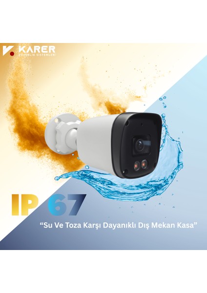 Exitcam-4'li Ahd Güvenlik Kamera Seti-Gece Renkli- Su Geçirmez fırsatları