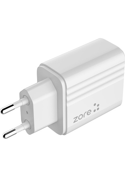​zore Play Serisi Pl2 Type-C To Lightning 2in1 Pd Seyahat Şarj Aleti 20W - Beyaz modelleri
