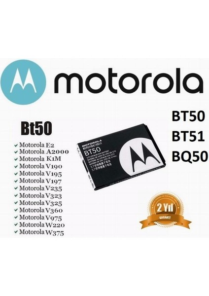 BQ50 BT50 BT51 Batarya Pil CFNN1037 SNN5766A SNN5771A SNN5804A SNN5814A Battery