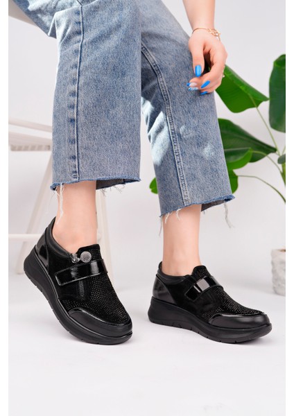 Kadın Siyah Hakiki Deri Casual Ayakkabı fiyatları