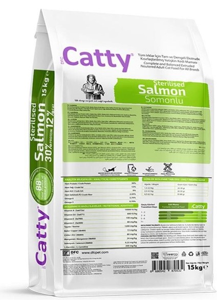 Somonlu Kısırlaştırılmış Yetişkin Kedi Maması 15 kg fiyatları