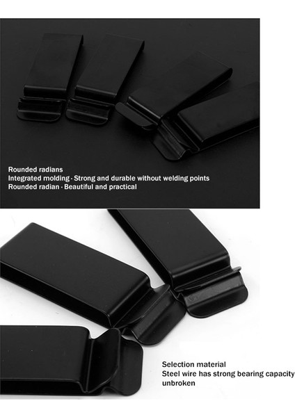 20 Adet Metal Kemer Klipsi Tokası Yaylı Kanca Kemer Klipsi 20 Çift Perçinli Kemer Çantası Deri Dıy (Siyah) (Yurt Dışından) modelleri