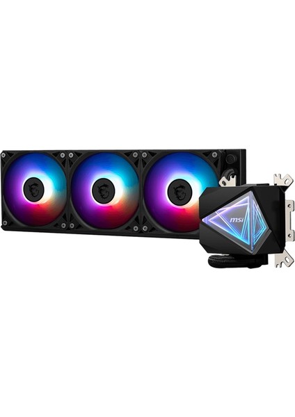 Msı Mag Corelıquıd I360 360MM 3 Fanlı Cpu Sıvı Soğutucu (Lga 1150/1151/1155/1156/1200/1700/AM4/AM5 Uyumlu)