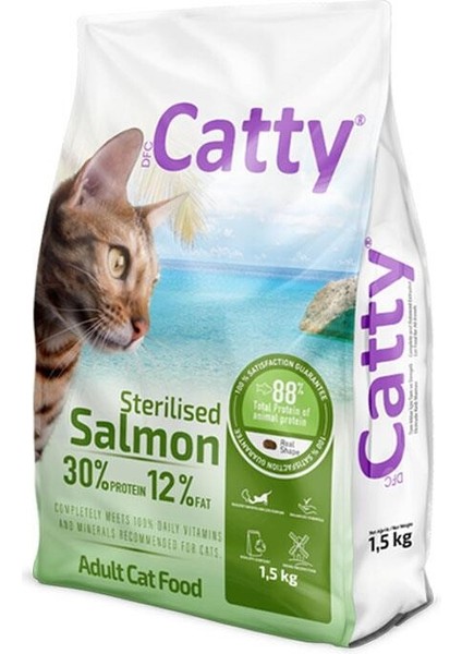 Somonlu Kısırlaştırılmış Yetişkin Kedi Maması 1,5 kg