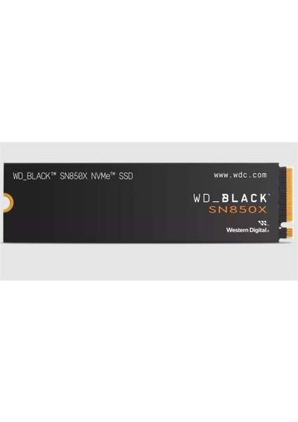 2 Tb Wd Black SN850X Pcı-4.0 7300MB/S 6500MB/S M2 SSD WDS200T2X0E
