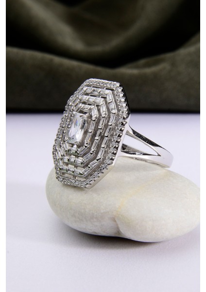 925 Ayar Gümüş Mega Baget Yüzük