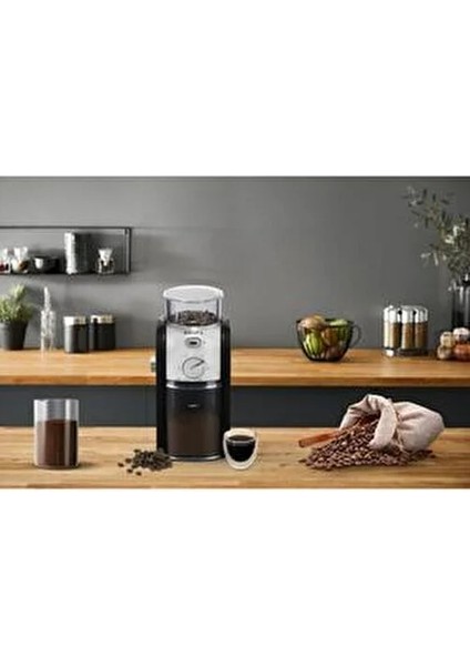 Elektronik Kahve Öğütücü Geniş Hazne ve Güvenlik Kapağı ile 17 Ayar Seçeneği