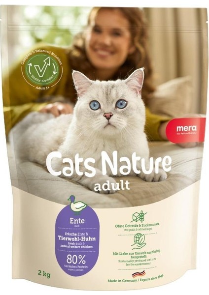 Cats Nature Ördekli Yetişkin Kedi Maması 2 kg