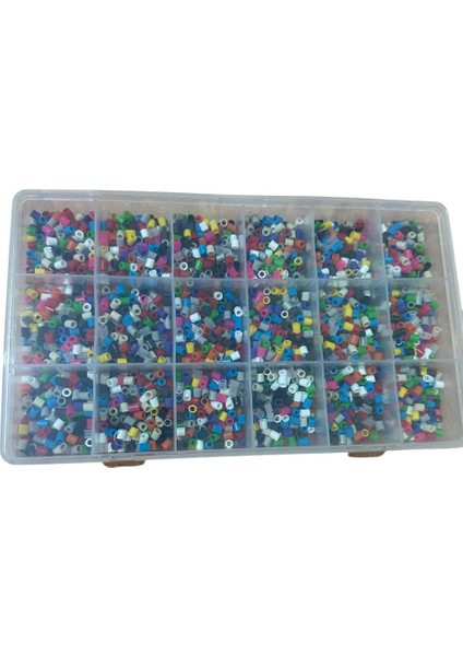 Ütü ile Yapışan Hama Boncuk Seti 3.000 'li Midi Boy Boncuk Tabla ve Organizer Dahil fiyatları