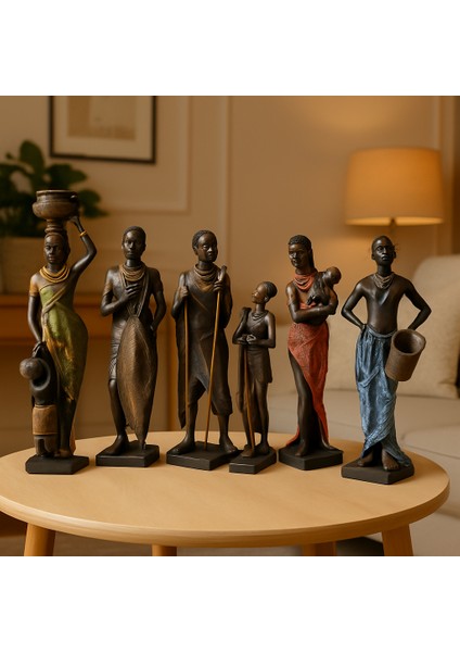Dekoratif 5'li Afrikalı Set fiyatları
