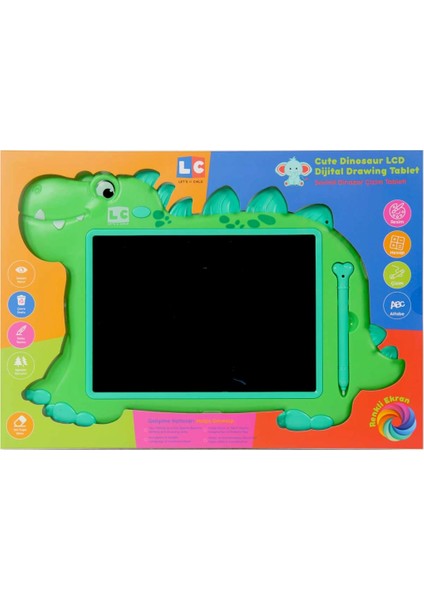 Sevimli Dinazor Çizim Tableti 22 cm fiyatları