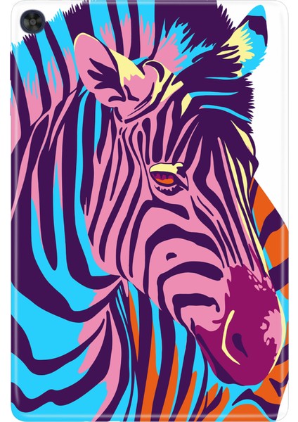 Huawei Matepad T10S-4 10.1" Kılıf Tablet Için Desenli Silikon Kapak - Zebra