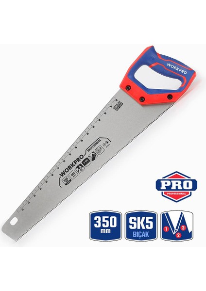 WP215035 350MM Sk5 7 Tpı Ağır Hizmet Tipi El Testeresi