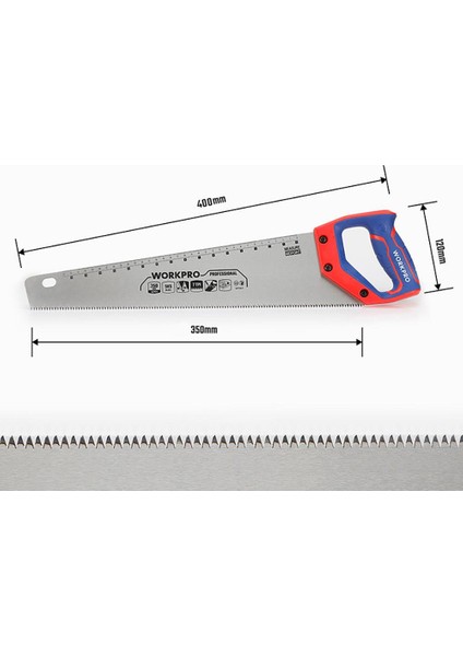 WP215035 350MM Sk5 7 Tpı Ağır Hizmet Tipi El Testeresi modelleri