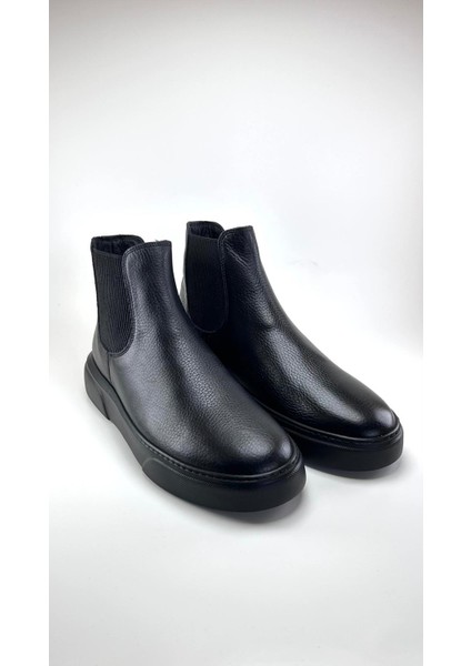 Premium Kalite Hakiki Deri Erkek Chelsea Kışlık Bot -Ultra Konfor Eva Taban fırsatları
