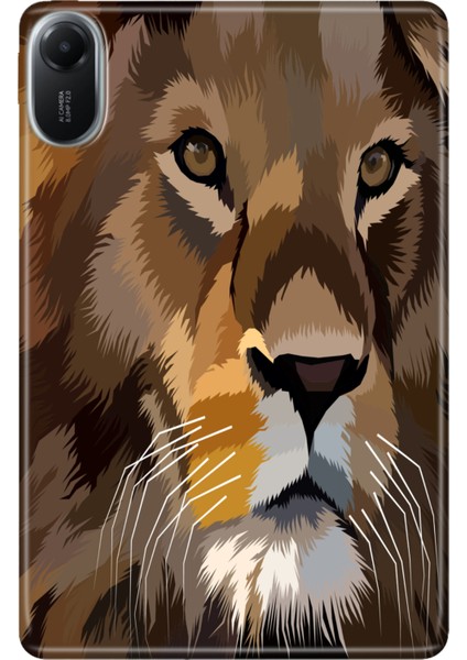 Xiaomi Redmi Pad 2 11" Kılıf Tablet Için Desenli Silikon Kapak - Aslan
