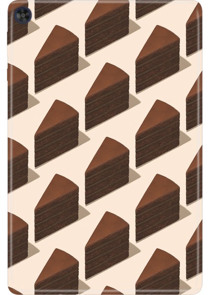 Huawei Matepad T10S-4 10.1" Kılıf Tablet Için Desenli Silikon Kapak - 3D Çikolata