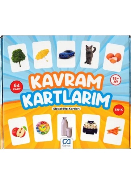 Games Kavram Kartlarım 64 Kart 5175