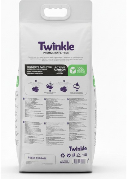 Bentonit Kedi Kumu Bebek Pudralı 10 Lt – Süper Topaklanma • Maksimum Koku Kontrolü fiyatları