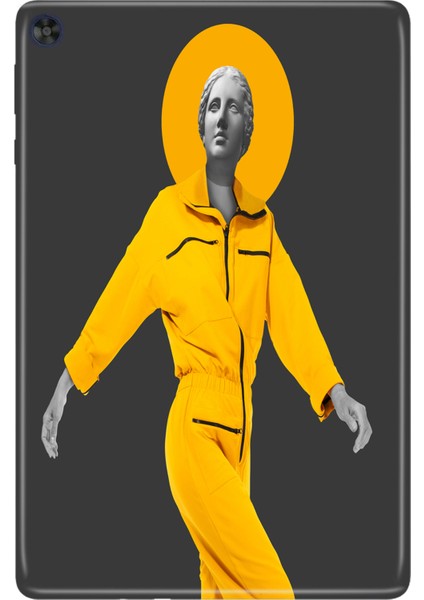 Huawei Matepad T10S-4 10.1" Kılıf Tablet Için Desenli Silikon Kapak - Poparthuman