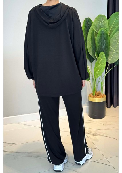 Biye Detaylı Rahat Takım 3143 Siyah modelleri