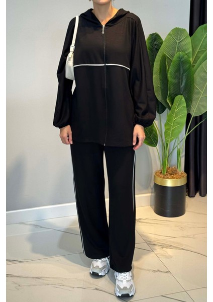 Biye Detaylı Rahat Takım 3143 Siyah fırsatları