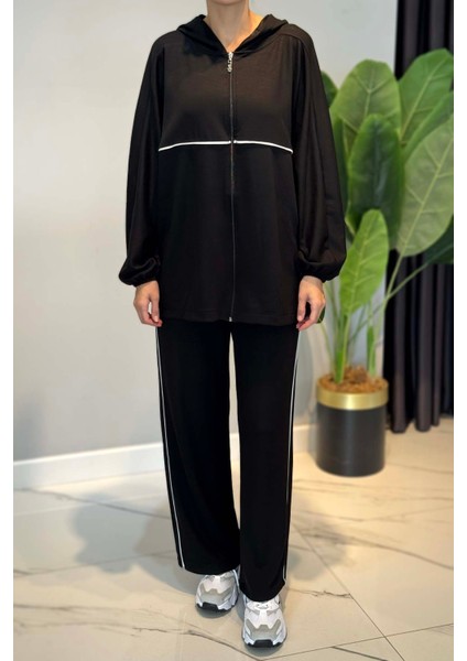 Biye Detaylı Rahat Takım 3143 Siyah indirimleri