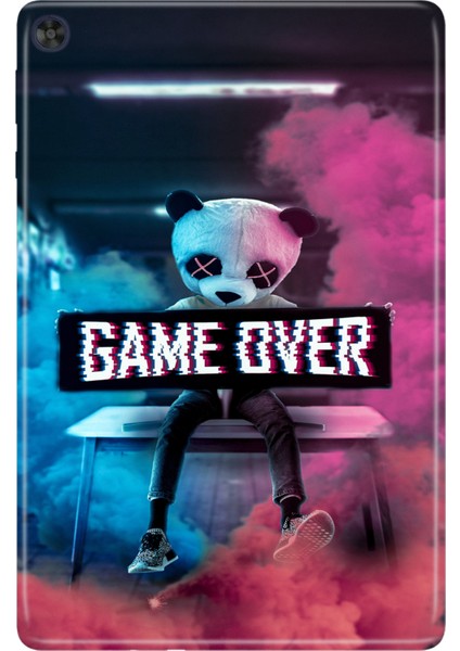 Huawei Matepad T10S-4 10.1" Kılıf Tablet Için Desenli Silikon Kapak - Game Over