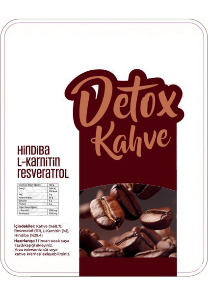 Hindiba Detox Kahve 100 G fiyatları