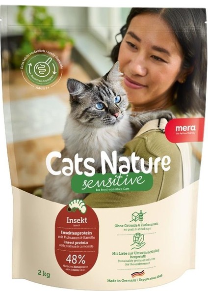 Cats Nature Insect Yetişkin Kedi Maması 2 kg