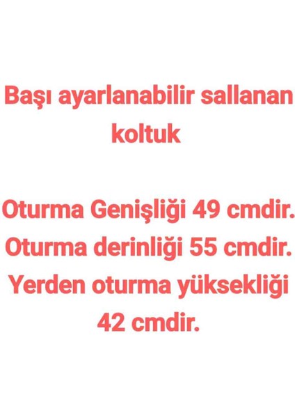 Başı Ayarlanabilir Sallanan Koltuk fiyatları