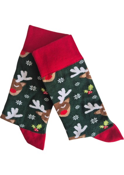 Yılbaşı Temalı - Desenli - Unısex Soket Çorap fiyatları