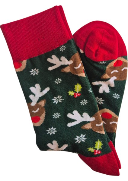 Yılbaşı Temalı - Desenli - Unısex Soket Çorap modelleri