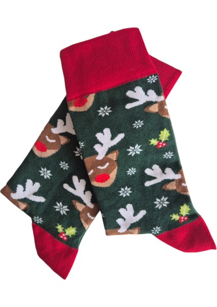 Yılbaşı Temalı - Desenli - Unısex Soket Çorap fırsatları
