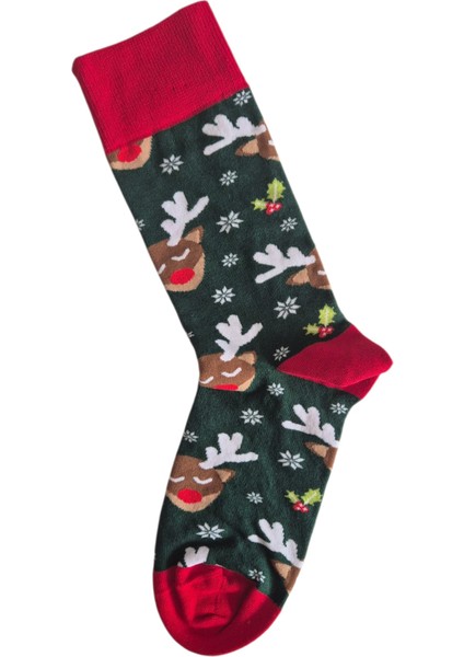 Yılbaşı Temalı - Desenli - Unısex Soket Çorap indirimleri