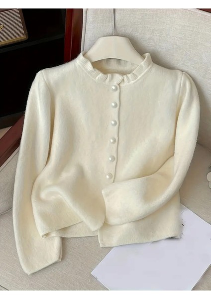 Kadın Incili Yumuşak Dokulu Triko Hırka fiyatları