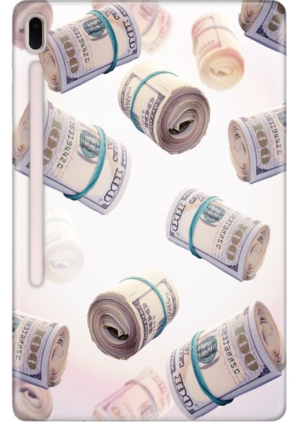 Samsung Galaxy Tab S7-Fe Lte SM-T737 Kılıf Tablet Için Desenli Silikon Kapak - Milyoner