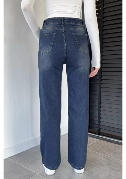 Kadın Yüksek Bel Palazzo Jean Kot Pantolon P-00019045 modelleri