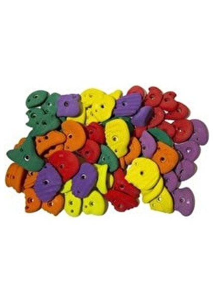 Tırmanma Duvarı Tutamak Seti 25 Adet Orta ve Büyük Boy Çocuklar İçin Renkli fiyatları