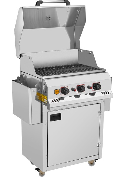 Tüplü (Lpg) Profesyonel Bahçe Balok Tipi Döküm Barbekü - R134