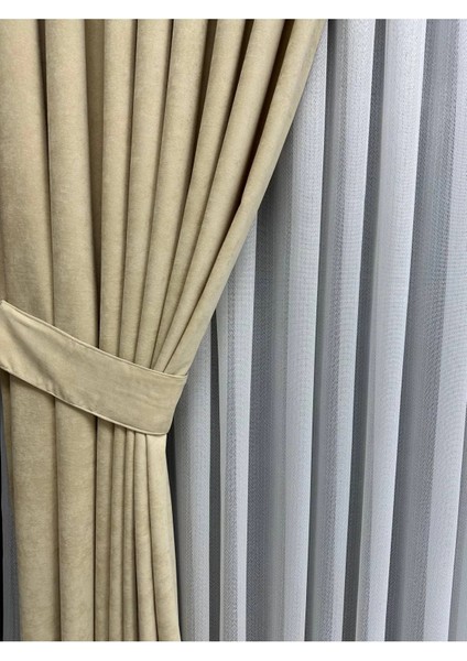 Ada Fonluk Açık Bej Tek Kanat 1/3 Sık Pile indirimleri