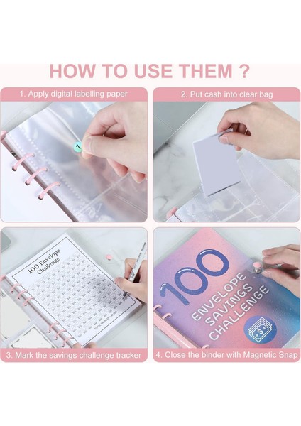 100 Zarf Para Tasarrufu Mücadelesi Dosyası, Bütçeleme ve Para Biriktirme Için Gider Bütçe Sayfası, Pembe Bütçe Dosyası (Yurt Dışından) modelleri