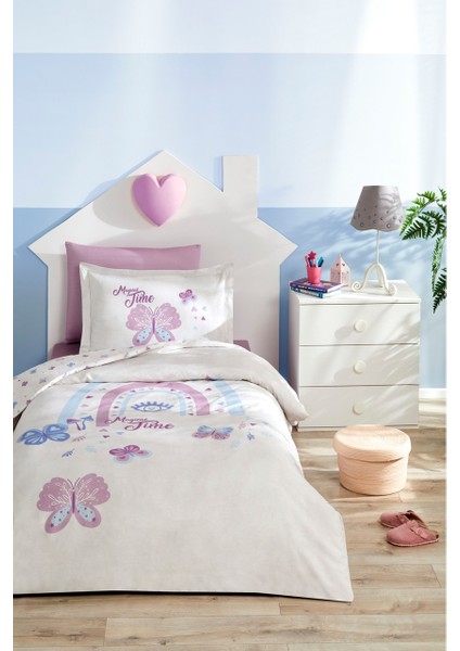 Magical Time Tek Kişilik Lastikli Çarşaf Nevresim Takımı 0353 fırsatları