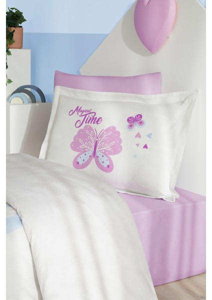 Magical Time Tek Kişilik Lastikli Çarşaf Nevresim Takımı 0353