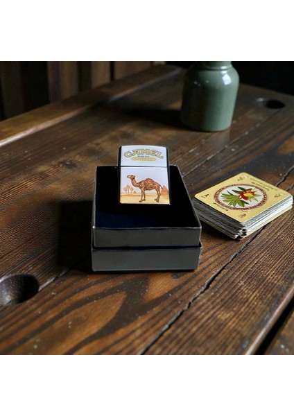 Benzinli Çakmak Camel Damla Baskı modelleri