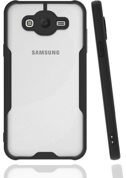 Samsung Galaxy J7 Kılıf Platin Silikon - Siyah